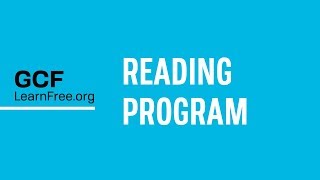 The Reading Program at GCFLearnFree [upl. by Nalra]