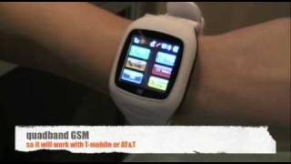 quotWquot Watchphone HandsOn  CTIA 2010 [upl. by Mercado989]