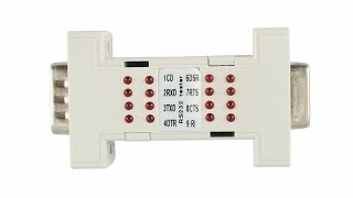 How it looks RS232 to RS232 LED Breakout  Serial DB9 male to female Mini Analyzer Loopback Tester [upl. by Lorie]