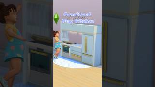 “Functional” Toddler Play Kitchen  No CC  Sims Build Tips sims4 [upl. by Laws]