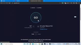 SLT Fiber Speed test [upl. by Browning]