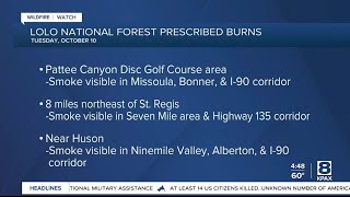 Prescribed burns planned in Western Montana including near Missoula [upl. by Eerol]