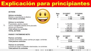 Como LEER un BALANCE GENERAL contabilidad para no contadores [upl. by Maribeth]