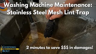 Install a Stainless Steel Mesh Lint Trap On a Washing Machine [upl. by Egiarc]