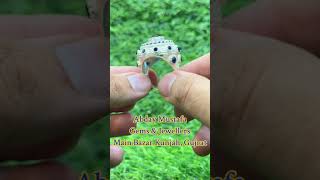 Blue Zircon Stone Zafar Supari Style Ring 💍 viralvideo viralshort trending trendingshorts [upl. by Dnomsed]