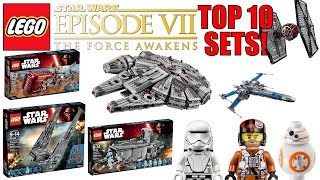 Top 10 LEGO Star Wars The Force Awakens Sets [upl. by Nhguaved]