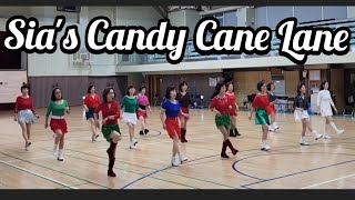 Sias Candy Cane Lane Line Dance  Sia  수요반 Demo [upl. by Soalokin]