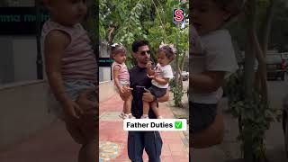 Gurmeet Choudharys Heartwarming Moment Kisses His Daughters  Bollywood  N18S  viral [upl. by Stutzman]