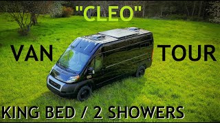 LUXURY VAN TOUR  KING BED  INDOOR SHOWER [upl. by Ahsikcin]