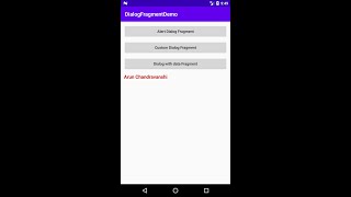 Android working with DialogFragment [upl. by Frederiksen]