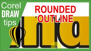 How to make rounded outline in CorelDraw [upl. by Aden726]