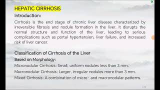 Liver Cirrhosis  Classification  Causes amp Risk Factor  Pathophysiology  Sign amp Symptoms  Mng [upl. by Tihom445]