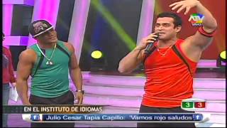 COMBATE La Pantera Zegarra y Christian Dominguez hablan en ingles 210613 [upl. by Desmond442]