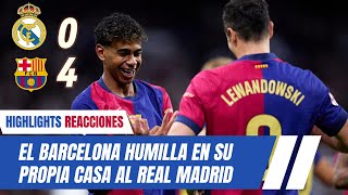 El Barcelona golea a domicilio al Real Madrid [upl. by Danny]