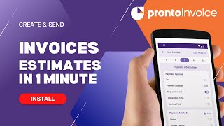 Pronto Invoice App Promo Video [upl. by Airahs]