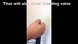 Heated Towel Rails Bleed valve and Blanking Plug Cover [upl. by Jessi]