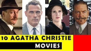 Top 10 Agatha Christie Movies and Films  from Hercule Poirot to Miss Marple [upl. by Venus]