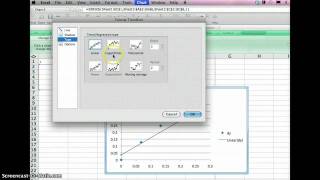 draw a bestfit trendline line in excel [upl. by Mensch932]