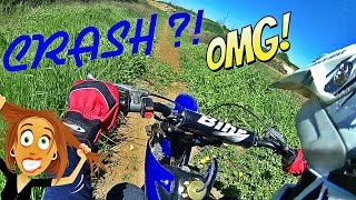 MA COPINE SE CRASH EN MOTO [upl. by Eimrots]