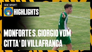 Monforte S Giorgio VDM vs Città di Villafranca Coppa Italia Promozione  Andata primo turno [upl. by Ellenig]