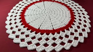 Mantelito individual a crochet paso a paso 🧶 [upl. by Enirol278]