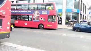 WIMBLEDON TOWN CENTRE amp BUSES DURING TENNIS FORTNIGHT 22 With outtakes [upl. by Thoer359]