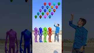 red green blue amp purple alien dancing and deepu sakha Correct headmatching gameMagical video funy [upl. by Vihs]