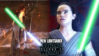 Star Wars Episode 9 Reys New Lightsaber Leaked Details amp More [upl. by Yecac757]