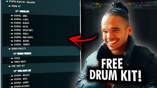 The MOST INSANE Free Trap DRUM KIT Of The Year [upl. by Akilaz]