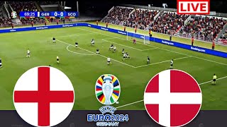 LIVE  Dänemark gegen England  UEFA Euro 2024  Spiel heute live  gameplay pes21 [upl. by Hairahcez919]