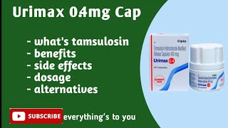 URIMAX 04MG CAP  Full Details  Medicines details in Tamil  Marundhu Kadai [upl. by Nelrsa]