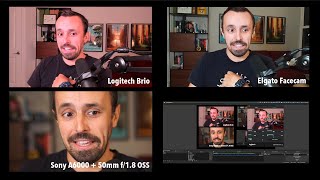 Lighting Compared Elgato Facecam vs Logitech Brio [upl. by Sherilyn]