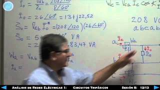 Análisis de Redes Eléctricas 1Circuitos Trifásicos Sesión 8 1213 [upl. by Eelarbed588]