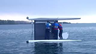 Nacra 500 catamaran righting  1 [upl. by Seema7]