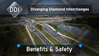 Diverging Diamond Interchange Florida [upl. by Idnarb148]