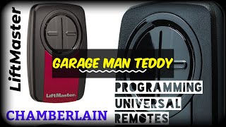 How to program a LiftMaster  Chamberlain Universal Garage Remote [upl. by Brookner692]