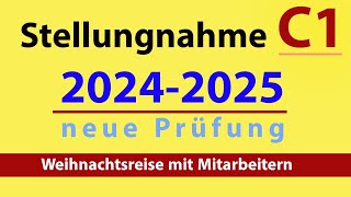 Stellungnahme C1  Brief schreiben 20242025  Prüfungsvorbereitung [upl. by Ykcaj177]