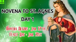 NOVENA TO ST AGNES  DAY 1 4K VIDEO [upl. by Honeywell]