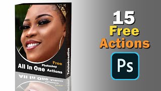 Free All in 1 Actions for all Images with Adobe Photoshop tutorial [upl. by Sherer]