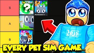 I Played EVERY PET SIMULATOR And Ranked Them All [upl. by Egor]