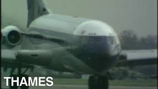 BOAC Speedbird VC10 take off  Thames TV  1970 [upl. by Airyk912]