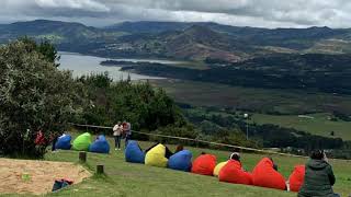 Día de parapente en el embalse de Tominé Sopó Cundinamarca [upl. by Assedo]