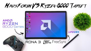 This Is The Worlds First AMD Ryzen 3 In 1 Tablet And Its FAST Minisforum V3 [upl. by Coney]