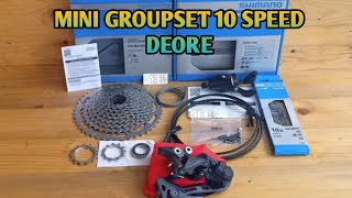 Review Shimano Deore 10 Speed di Sepeda Lipat Ecosmo Z10 [upl. by Morie]