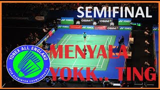 Anthony Ginting Ke FINAL Badminton YONEX All England Open 2024 [upl. by Eesac]