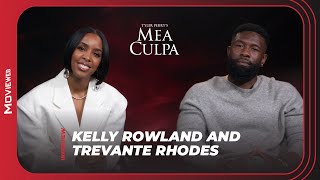 Kelly Rowland and Trevante Rhodes Talk Tyler Perrys Erotic Thriller Mea Culpa  Interview [upl. by Anemix]