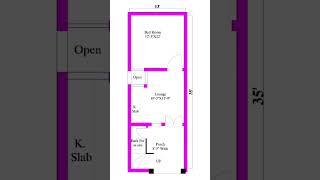 House plan 🏠 13X35 house plan 3d Elevationhappyhousedesignhow [upl. by Atteroc]