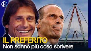 ALLEGRI SMENTISCE IL TUTTOSPORT  CONTE IL DESIDERIO DELLA JUVENTUS  RIMPIANTO HUIJSEN [upl. by Gertrud316]