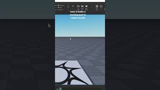 how 2 make moving part on roblox in 19 seconds robloxstudiotutorial [upl. by Araiet300]