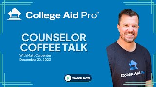 Counselor Coffee Talk 122023 [upl. by Nolte]